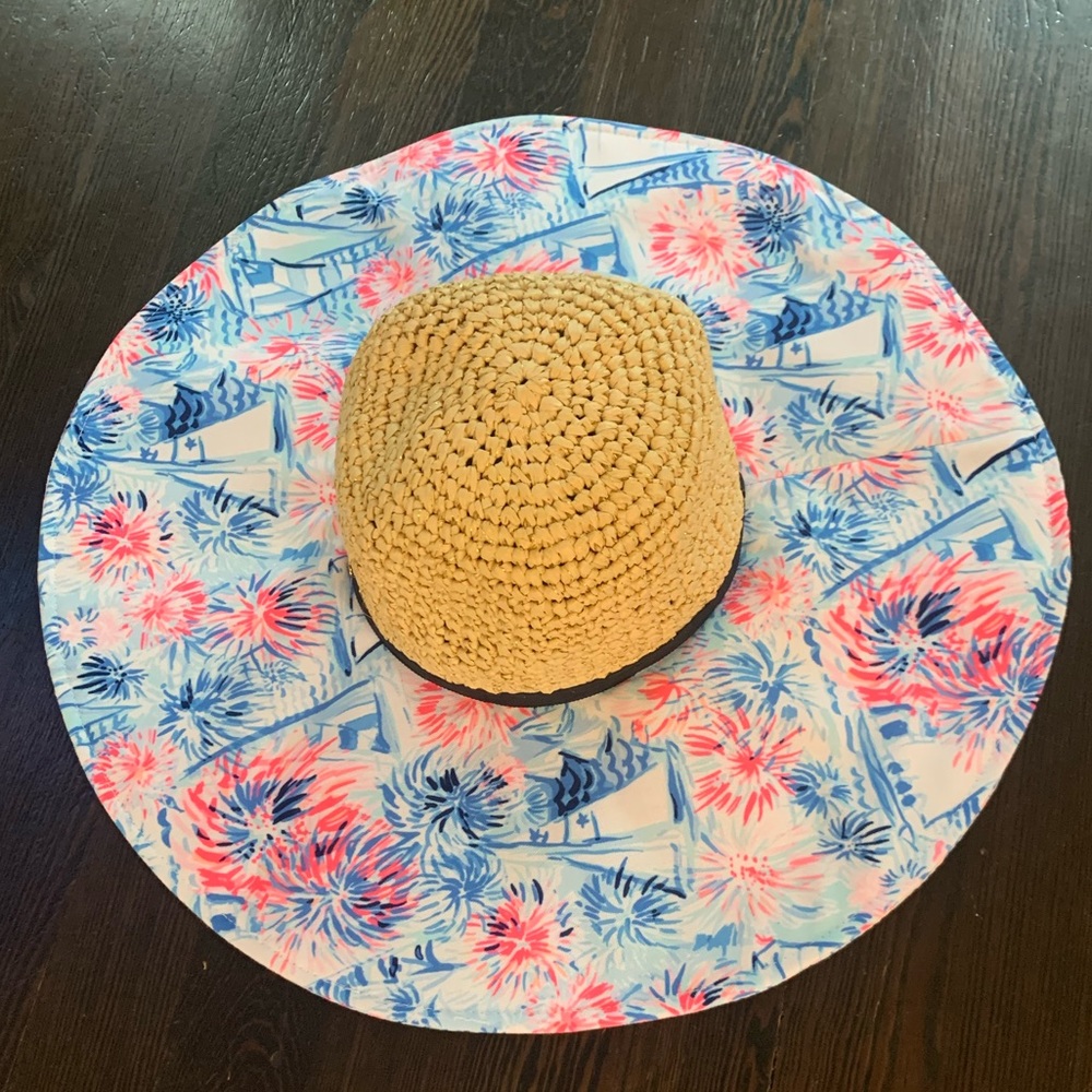 NWT Lilly Pulitzer sun hat straw